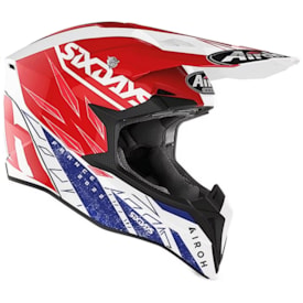 Segunda imagem do produto Capacete Infantil Airoh Wraap Six Days France Limited Edition