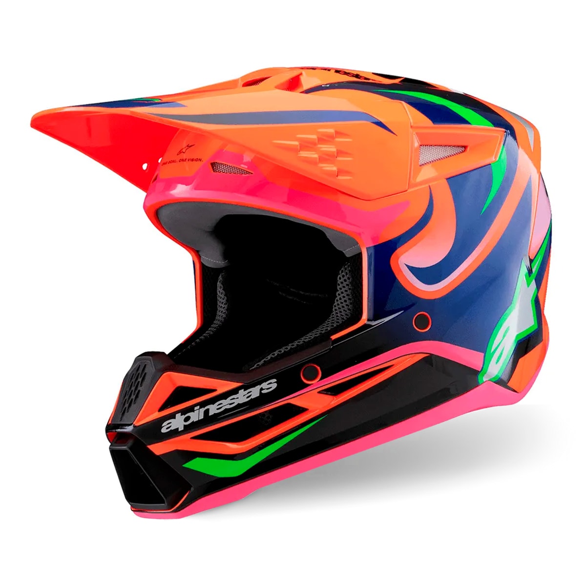 Capacete Infantil Alpinestars SM3 Deegan Laranja