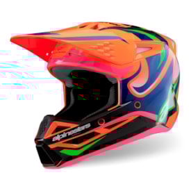 Capacete Infantil Alpinestars SM3 Deegan Laranja
