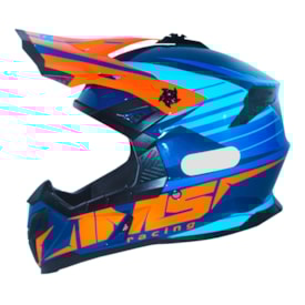 Segunda imagem do produto Capacete Infantil Ims Extreme Azul Laranja