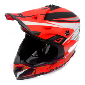 Segunda imagem do produto Capacete Infantil Ims Extreme Cinza Vermelho