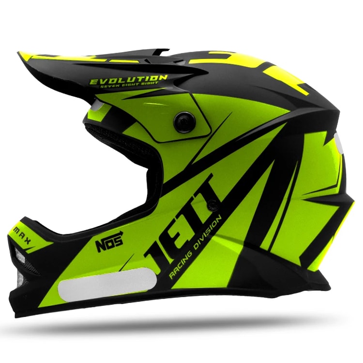 Capacete Infantil Protork Jett Evolution Amarelo Fluor