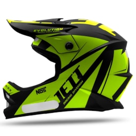 Segunda imagem do produto Capacete Infantil Protork Jett Evolution Amarelo Fluor