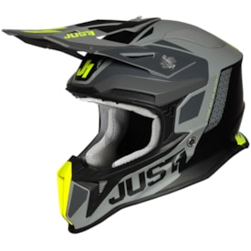 Capacete Just1 J18 Pulsar Preto Cinza