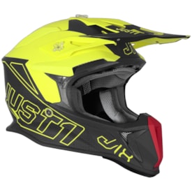 Segunda imagem do produto Capacete Just1 J18 Vertigo Cinza Fluor