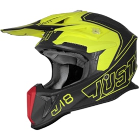 Capacete Just1 J18 Vertigo Cinza Fluor