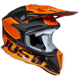 Segunda imagem do produto Capacete Just1 J18F Hexa Laranja