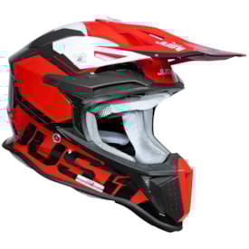 Segunda imagem do produto Capacete Just1 J18F Hexa Vermelho