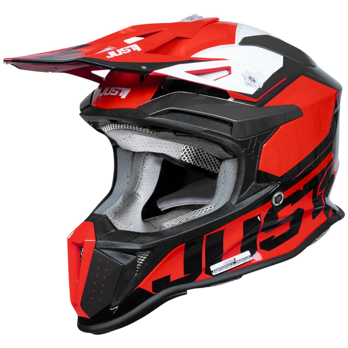 Capacete Just1 J18F Hexa Vermelho