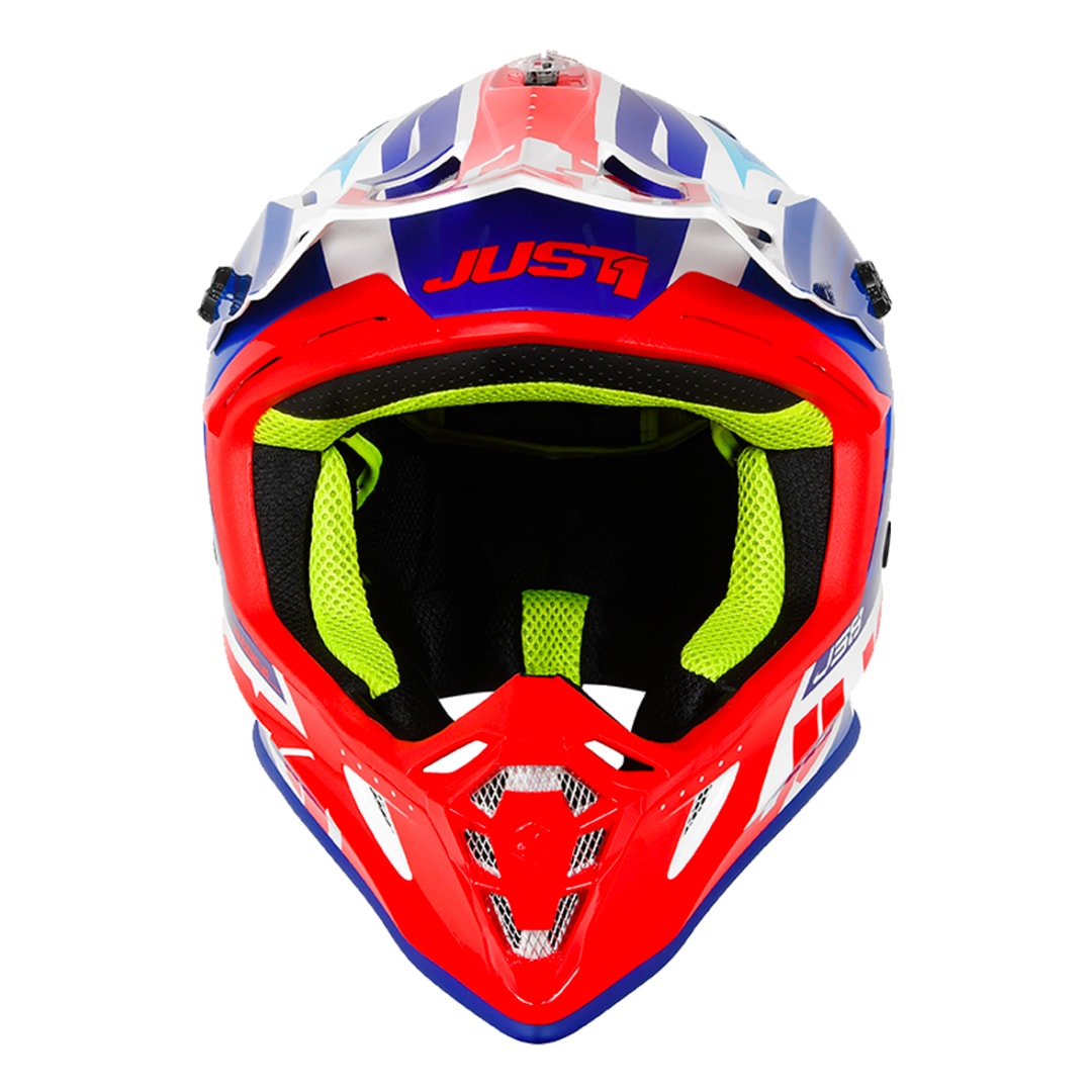 Capacete Just1 J38 Blade Azul Vermelho