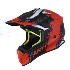 Capacete Just1 J38 Mask Laranja Preto