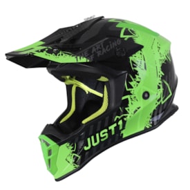 Capacete Just1 J38 Mask Verde Preto