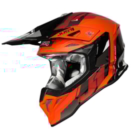 Capacete Just1 J39 Reactor Laranja Fluor
