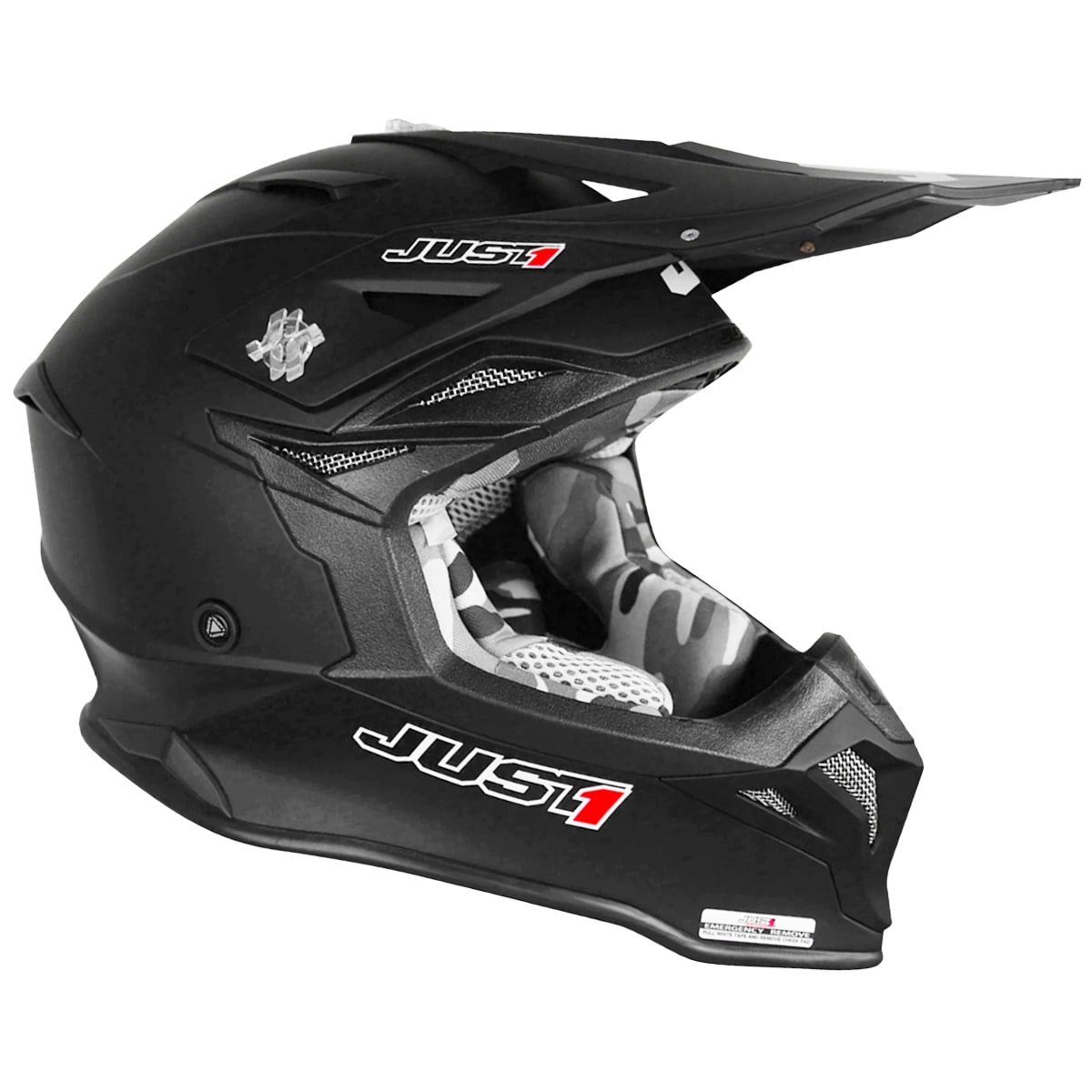 Segunda imagem do produto Capacete Just1 J39 Solid Preto Fosco
