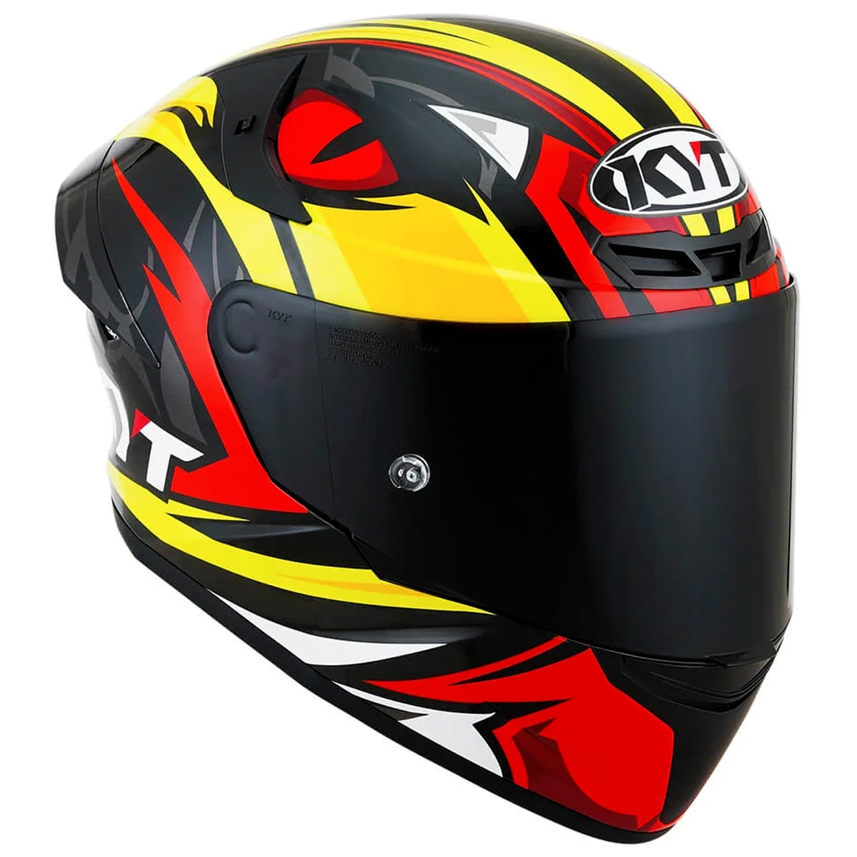 Segunda imagem do produto Capacete KYT TT Course Rhino Amarelo Vermelho