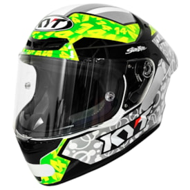 Capacete KYT TT Course Tony Arbolino Branco Verde