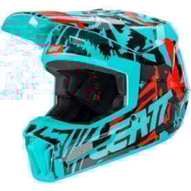 Capacete Leatt Brace Moto 3.5 Aqua