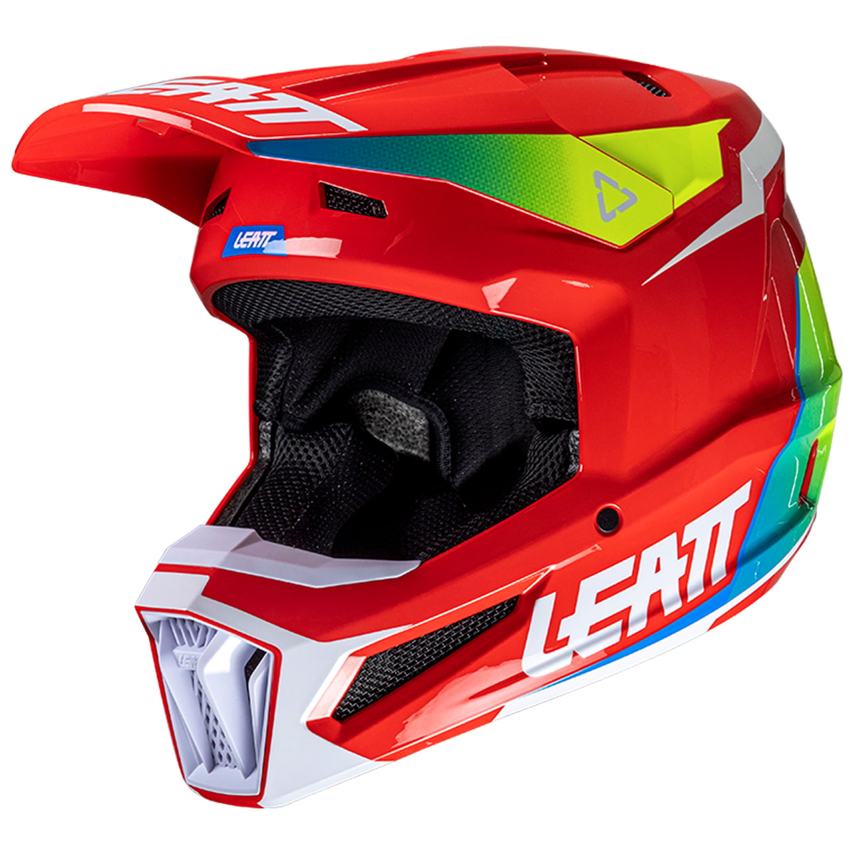 element GLT2 サイズ28.5 色　木炭ライムレッド Capacete Leatt Moto 2.5 Vermelho