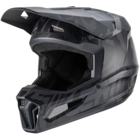 Capacete Leatt Moto 3.5 Preto Cinza
