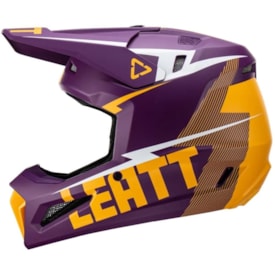 Segunda imagem do produto Capacete Leatt Moto 3.5 Roxo