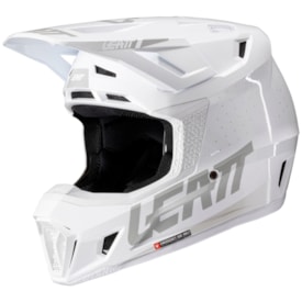 Segunda imagem do produto Capacete Leatt Moto 7.5 + Óculos Velocity 4.5 Branco