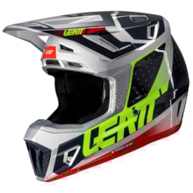 Segunda imagem do produto Capacete Leatt Moto 7.5 + Óculos Velocity 4.5 Cinza
