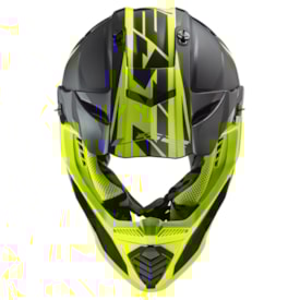 Segunda imagem do produto Capacete Ls2 Fast Evo Mx437 Roar Amarelo Fluor