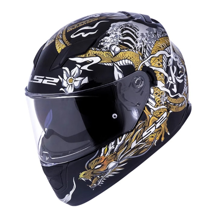 Capacete Ls2 Ff320 Stream Warrior Gold