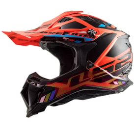 Capacete Ls2 Mx700 Subverter Evo Stomp Laranja Preto