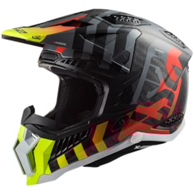 Capacete Ls2 X-Force C Mx703 Barrier Amarelo