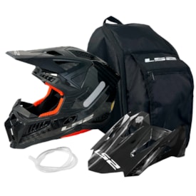 Segunda imagem do produto Capacete Ls2 X-Force C Solid Mx703 Carbon