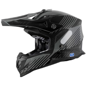 Capacete Mattos Racing Atomic Preto Cinza