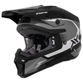 Capacete Mattos Racing Echoes 26 Cinza