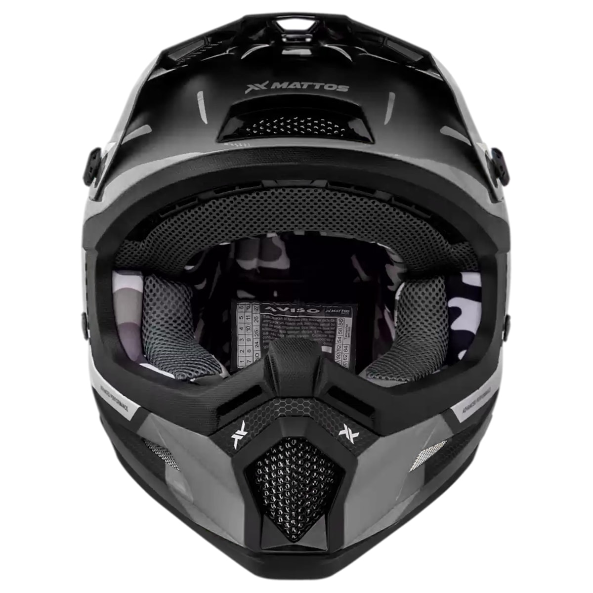 Segunda imagem do produto Capacete Mattos Racing Echoes 26 Cinza