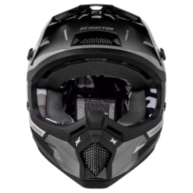 Segunda imagem do produto Capacete Mattos Racing Echoes 26 Cinza