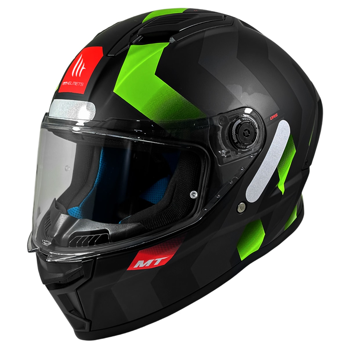 Capacete MT Stinger 2 Asphalt C3 Fosco Preto Verde