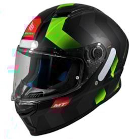 Capacete MT Stinger 2 Asphalt C3 Fosco Preto Verde
