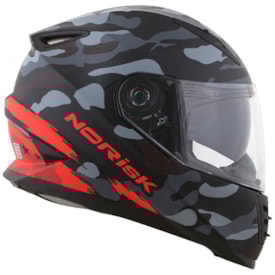 Segunda imagem do produto Capacete Norisk Ff302 Soul Destroyer Camo Vermelho