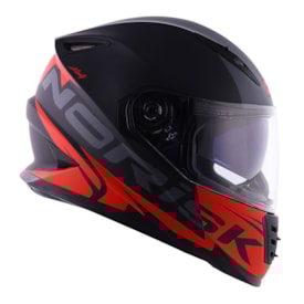 Segunda imagem do produto Capacete Norisk Ff302 Soul Manty Preto Vermelho
