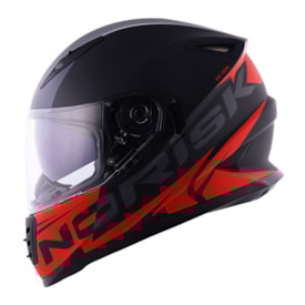Capacete Norisk Ff302 Soul Manty Preto Vermelho
