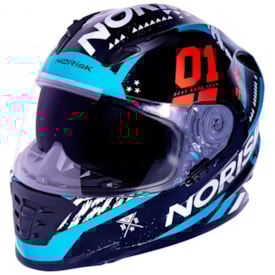 Capacete Norisk Ff302 Soul Tokyo Preto Branco