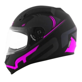 Capacete Norisk Razor Squalo Preto Rosa