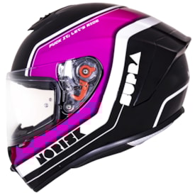 Capacete Norisk Supra Ace Preto Rosa