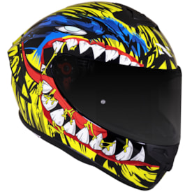 Segunda imagem do produto Capacete Norisk Supra Hungry Amarelo Azul