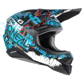Segunda imagem do produto Capacete Oneal 3s 2.0 Ride Preto Azul