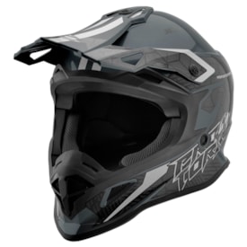 Segunda imagem do produto Capacete Protork Fast Brave Cinza