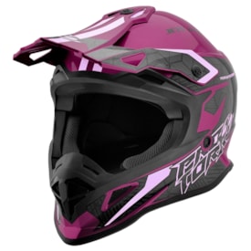 Segunda imagem do produto Capacete Protork Fast Brave Rosa