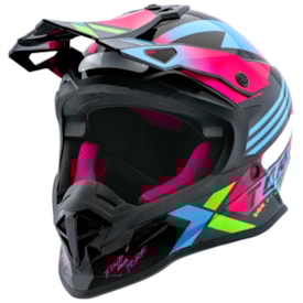 Capacete Protork Fast Next Preto Rosa