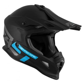 Capacete Protork Fast Solid Preto Azul