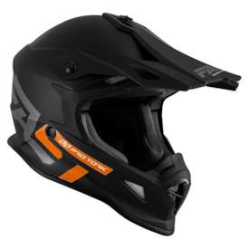 Capacete Protork Fast Solid Preto Laranja